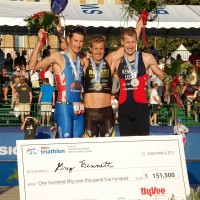 Stu Hayes surprises with a 3rd Place at Hy-vee Triathlon!